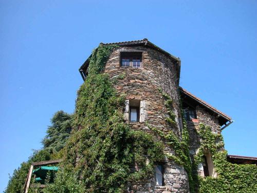 Chateau du Blat: La tour sud du chteau avec la range de fenetres infrieure (gite n3) et la range suprieure (gite n2)